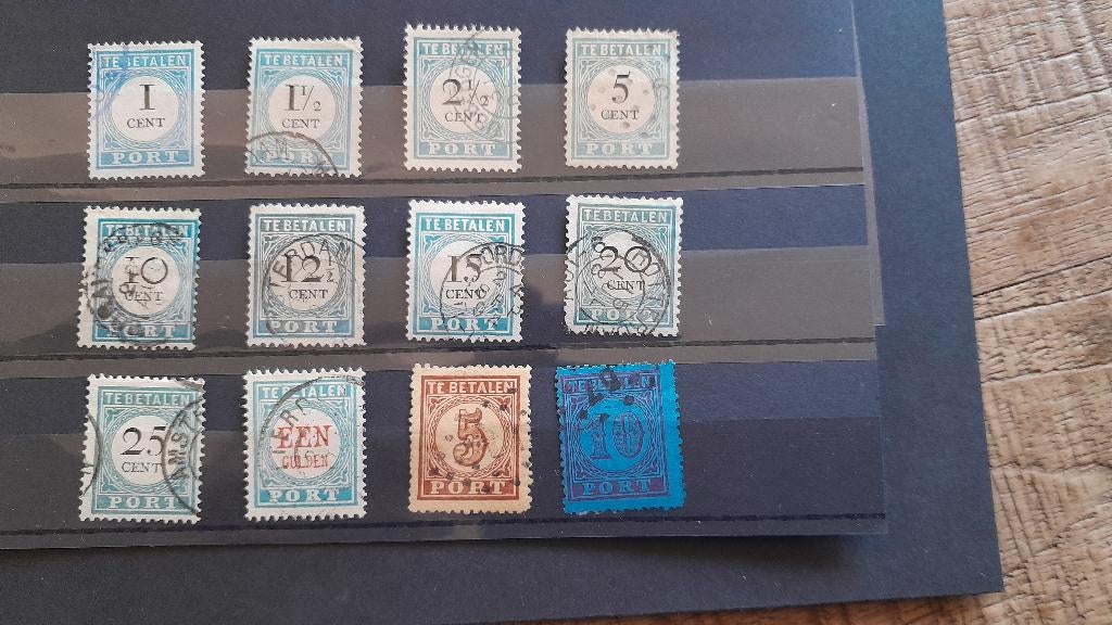 Nederland port P1 -P12, Postzegels en Munten, Postzegels | Nederland, Ophalen of Verzenden, T/m 1940, Gestempeld