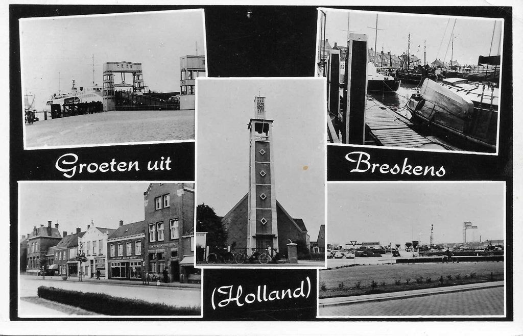 Breskens- -5-luik., Verzamelen, Ophalen of Verzenden, 1960 tot 1980, Gelopen, Zeeland