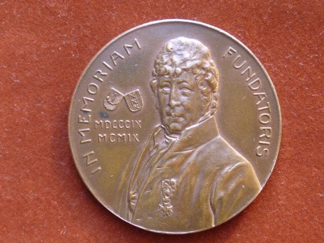 Geen bodemvondst.Penning 1909. Branwaarborg. Reaal.Schaars, Ophalen of Verzenden, Brons, Nederland