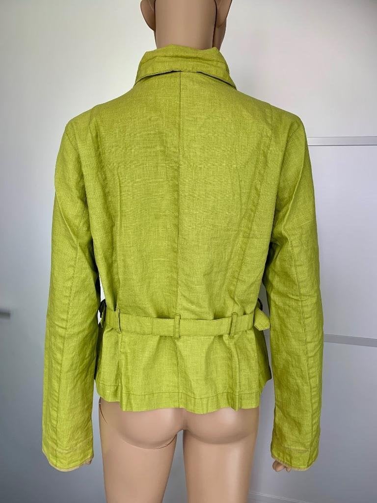 E460 Damo maat 40=M linnen jasje jas bikerjasje biker blazer, Kleding | Dames, Maat 38/40 (M), Ophalen of Verzenden, Zo goed als nieuw