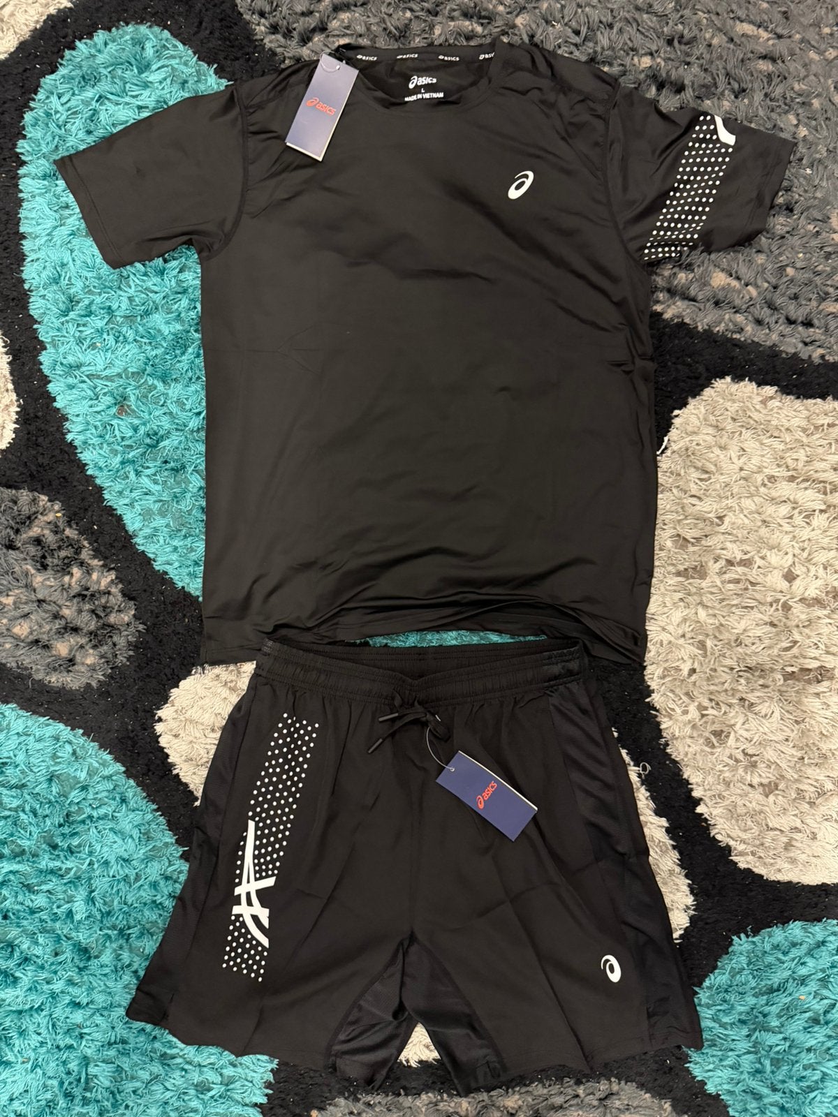 Asics Icon Zomerset Zwart Maat M - ACTIE, Kleding | Heren, Sportkleding, Maat 48/50 (M), Zwart, Ophalen of Verzenden, Zo goed als nieuw
