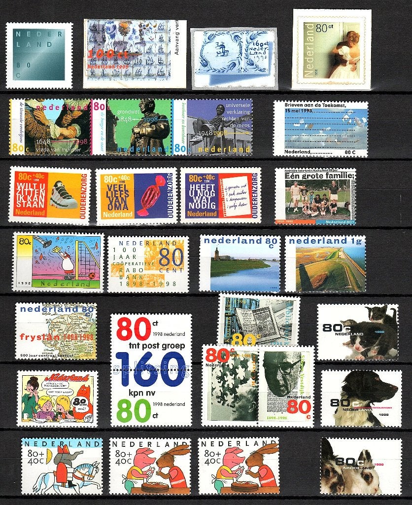 Jaarcollectie 1998 postfris, Postzegels en Munten, Postzegels | Nederland, Ophalen of Verzenden, Na 1940, Postfris