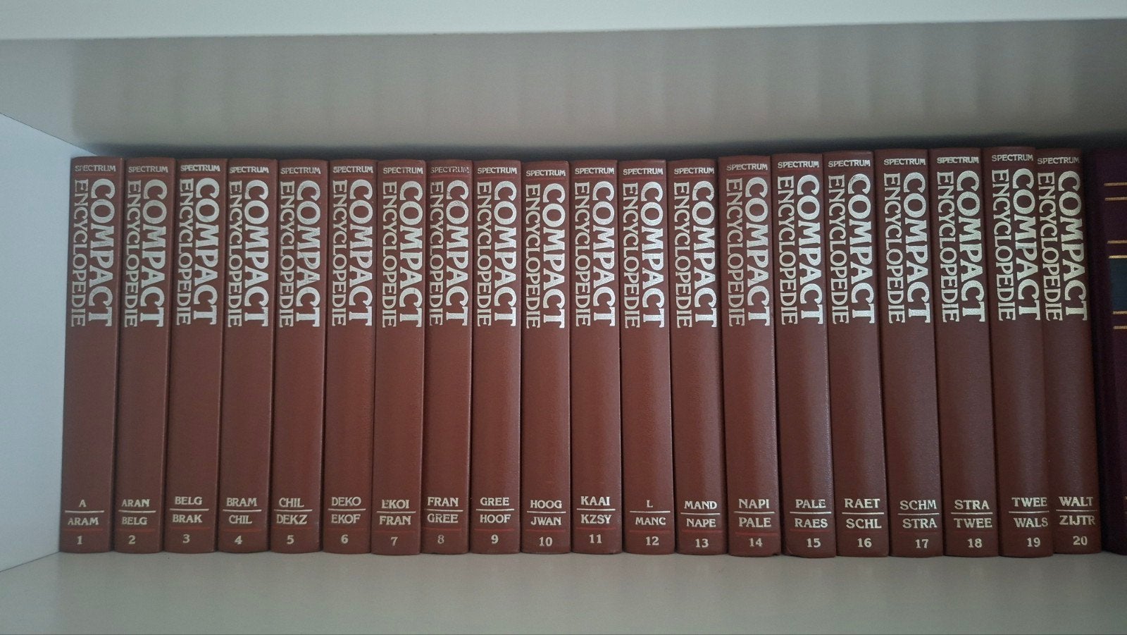 Spectrum compact encyclopedie complete set, Boeken, Complete serie, Ophalen of Verzenden, Zo goed als nieuw, Spectrum