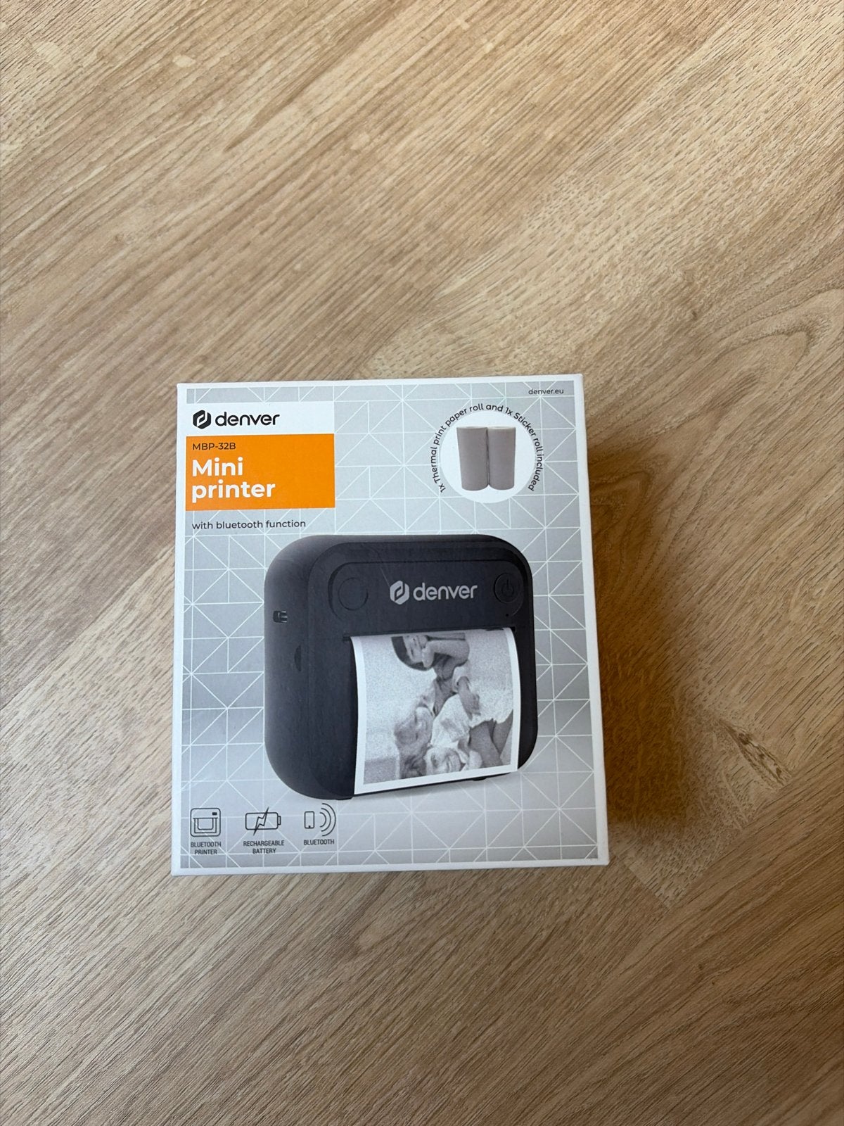 Denver Mini Printer met Bluetooth, Computers en Software, Zwart-en-wit printen, Printer, Ophalen of Verzenden, Zo goed als nieuw