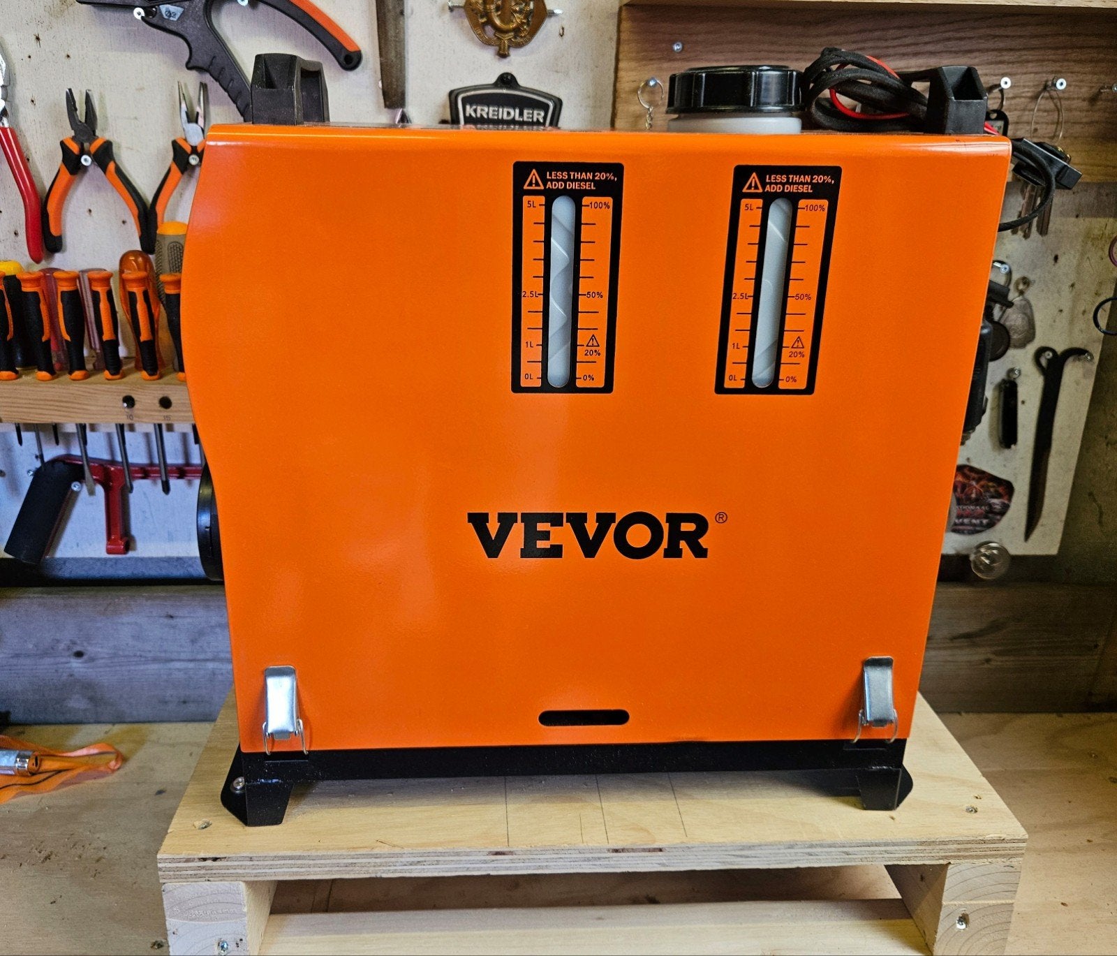 vevor diesel standkachel 7,3 kw, Ophalen of Verzenden, Zo goed als nieuw