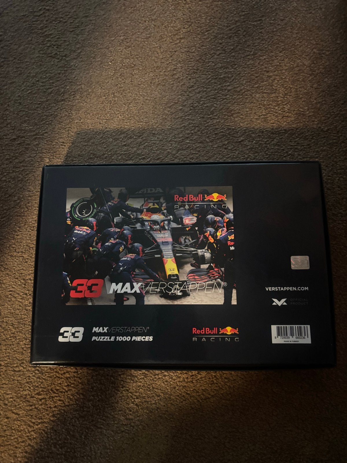 Max Verstappen Red Bull Racing Puzzel 1000 stukjes, Ophalen of Verzenden, 500 t/m 1500 stukjes, Zo goed als nieuw, Legpuzzel