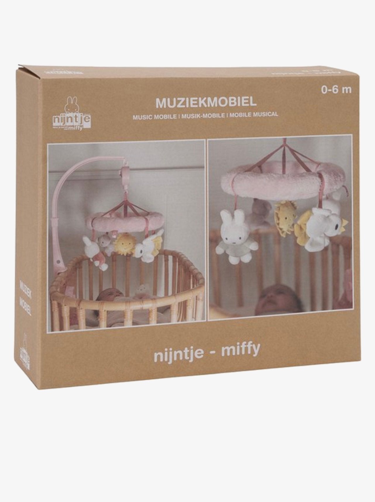 little dutch Nijntje Muziekmobiel Fluffy baby speelgoed, Kinderen en Baby's, Ophalen of Verzenden, Nieuw, Mobiel, Met geluid