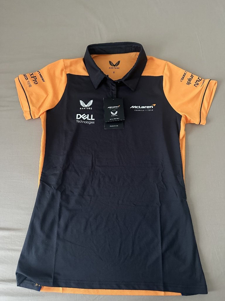 McLaren Formula 1 Castore Dames Polo, Verzenden, Overige typen, Oranje, Maat 36 (S)