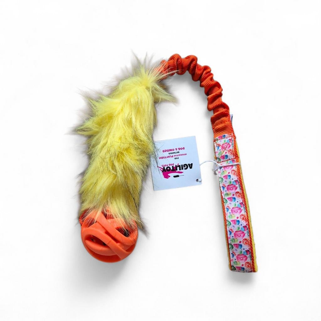 Agilitoy air faux fur tugtoy met printje chuckit, ., Ophalen of Verzenden, ., .