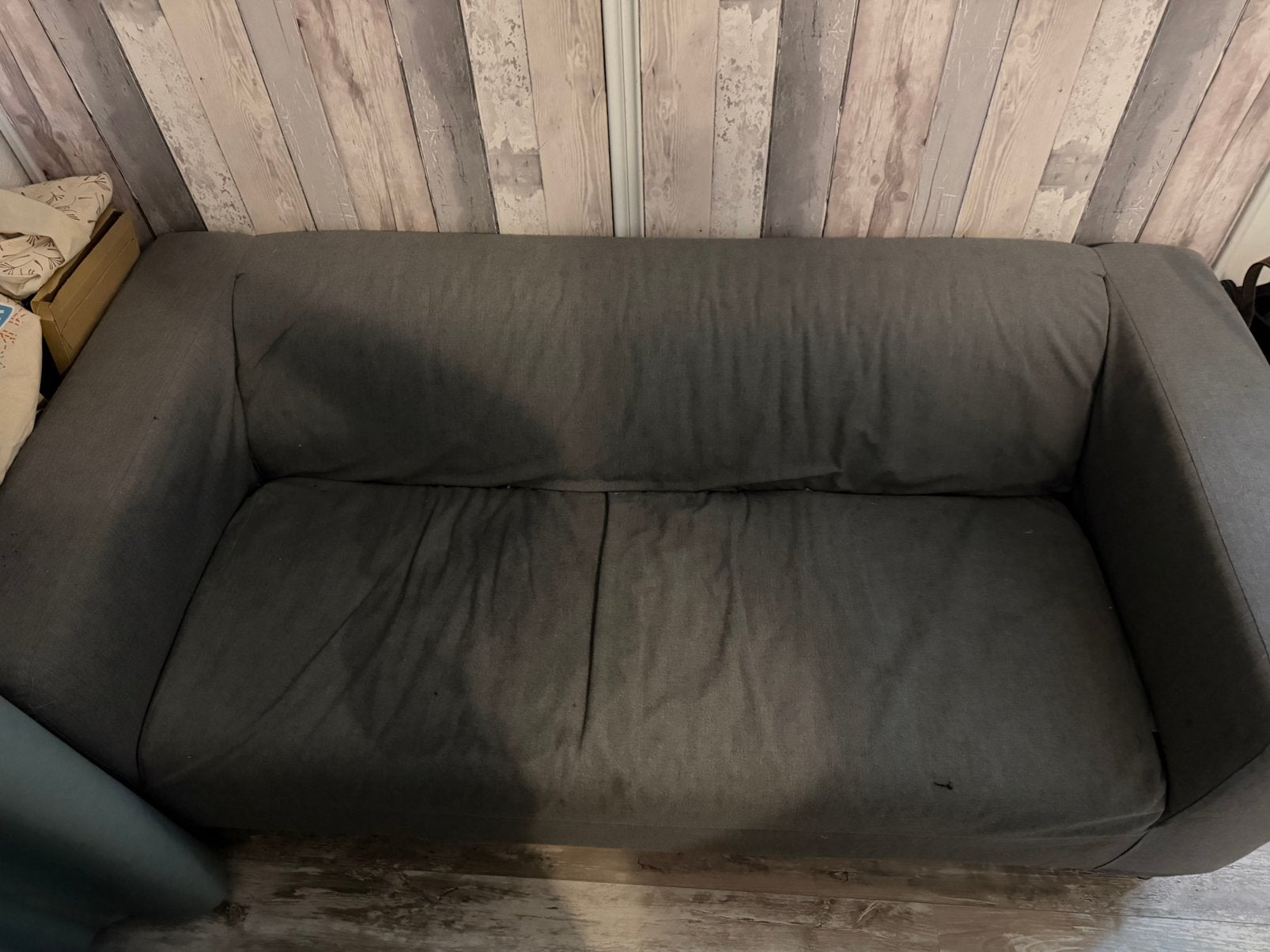 Bank MOET WEG/GRATIS AFHALEN, Huis en Inrichting, Ophalen, Gebruikt, Tweepersoons, 75 tot 100 cm