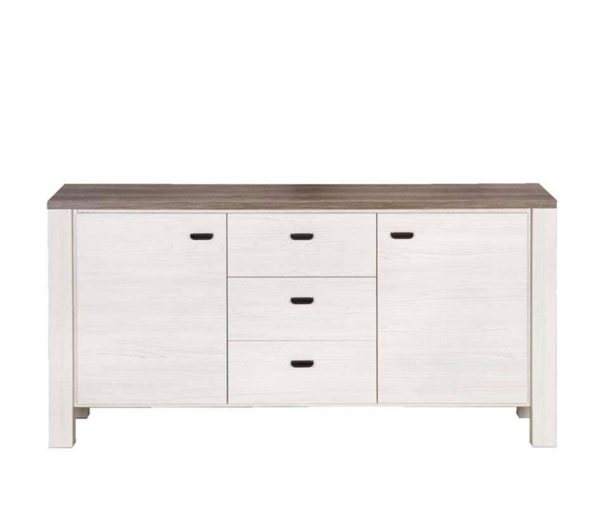 Dressoir lynn eiken wit + tv meubel, Ophalen, Eikenhout, Zo goed als nieuw, 50 tot 75 cm