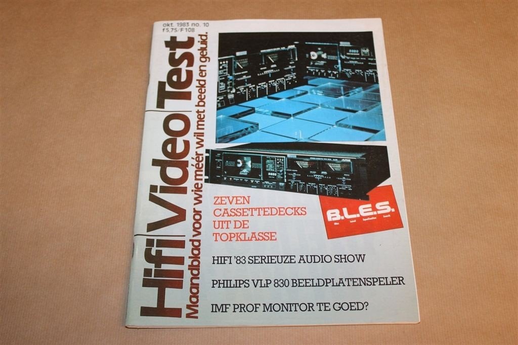 Hifi Video Test 1983 Nr. 10 — Philips VLP Cassettedecks, Ophalen of Verzenden, Gelezen, Muziek, Film of Tv