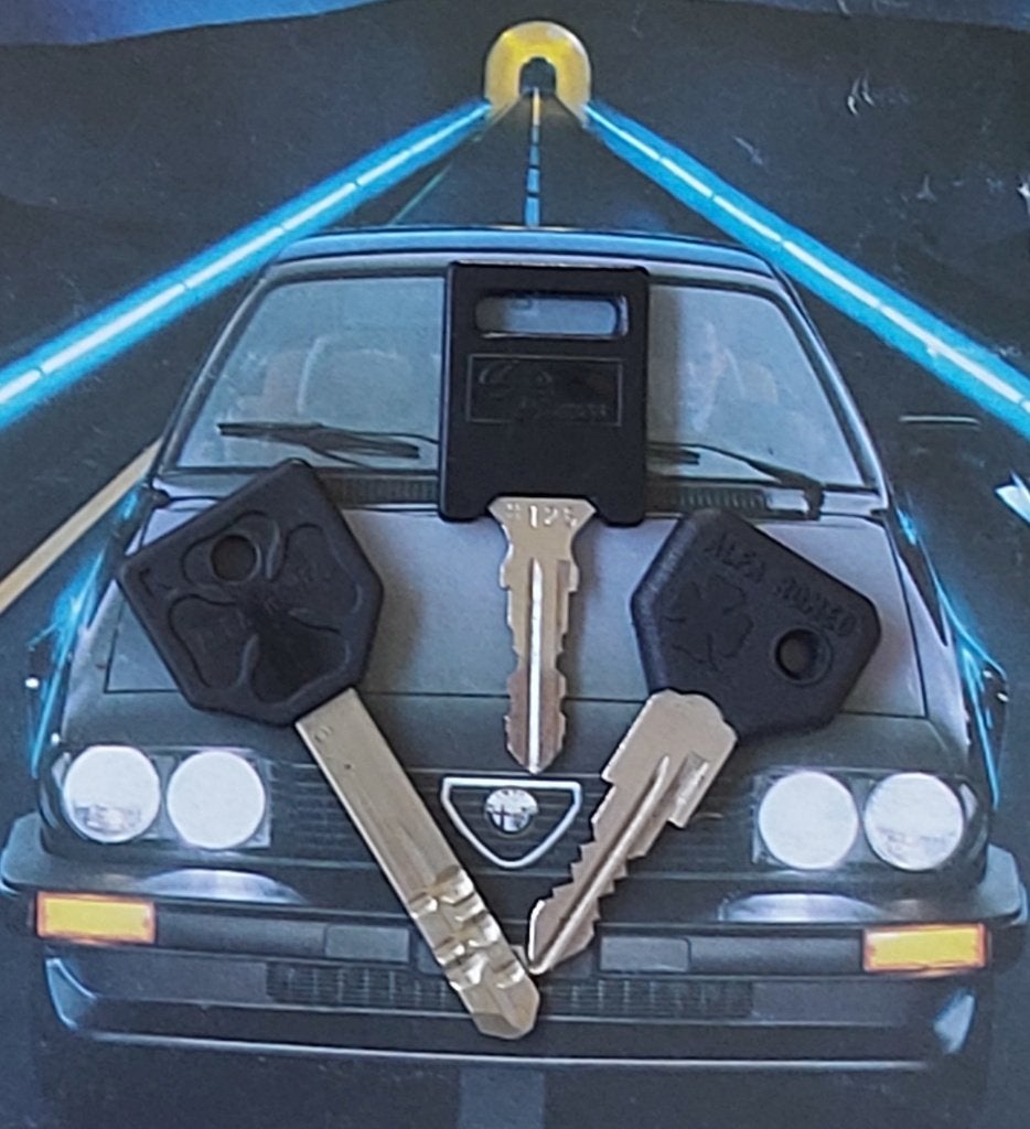Originele Set ALFA ROMEO Sleutels -Alfetta GT/GTV ('80)., Ophalen of Verzenden, Nieuw, Auto's