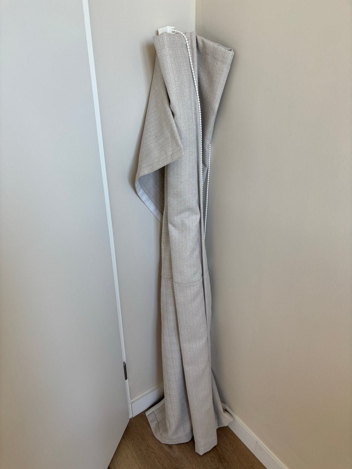 2x Lichtdoorlatend Vouwgordijn - naturel - 138x152 cm, Ophalen, Beige, Vouwgordijn, Polyester