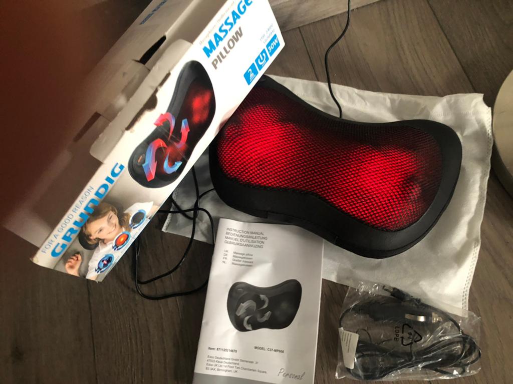 Grundig Massagekussen - in nieuwstaat, Ophalen of Verzenden, Zo goed als nieuw, Massagestoel of Kussen
