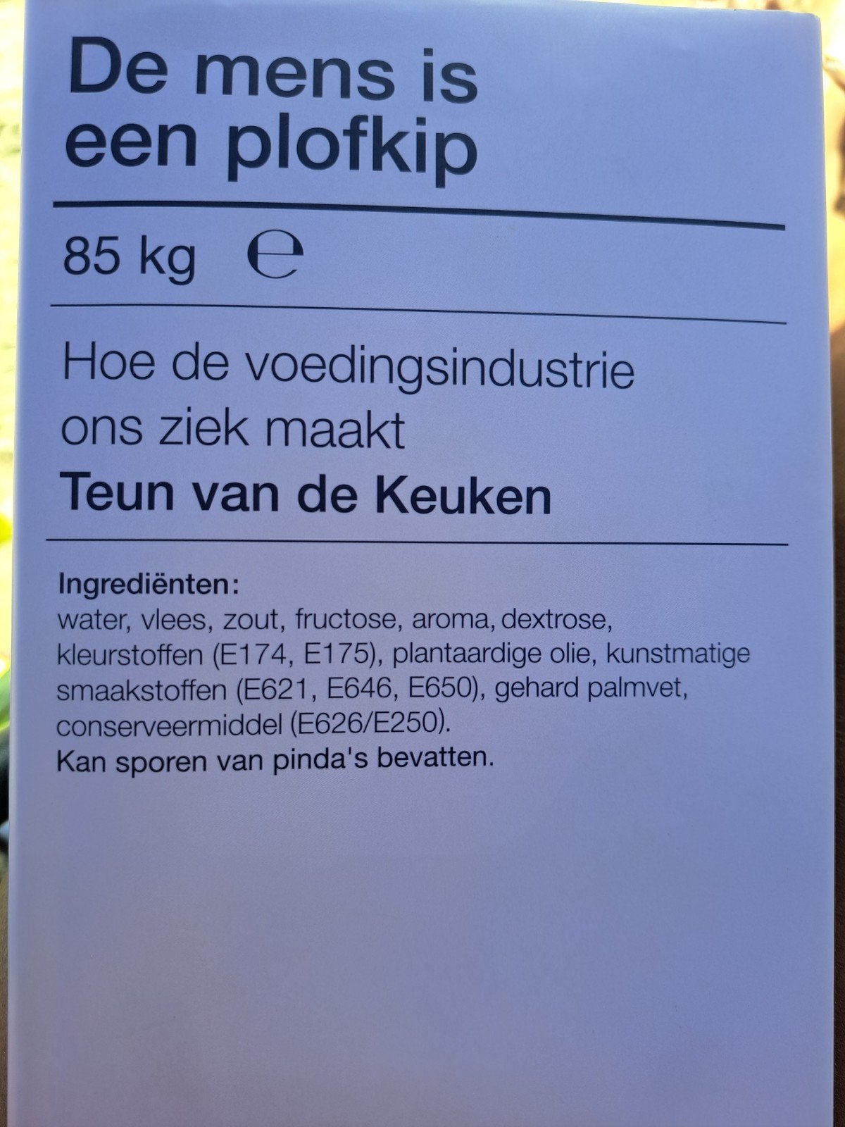 De mens is een plofkip - zo goed als nieuw, Ophalen of Verzenden, Zo goed als nieuw, Gezondheid en Conditie, Teun Keuken