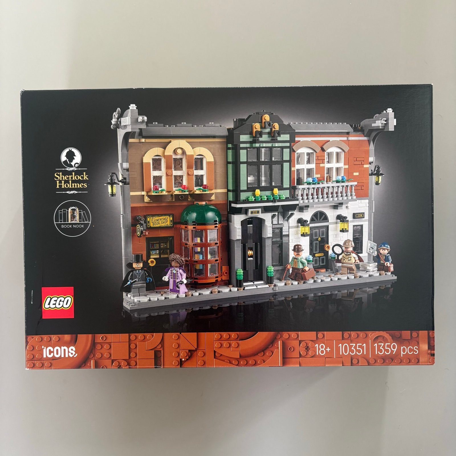 LEGO 10351 Sherlock Holmes Booknook - als nieuw!, Lego, Ophalen of Verzenden, Zo goed als nieuw, Compleet