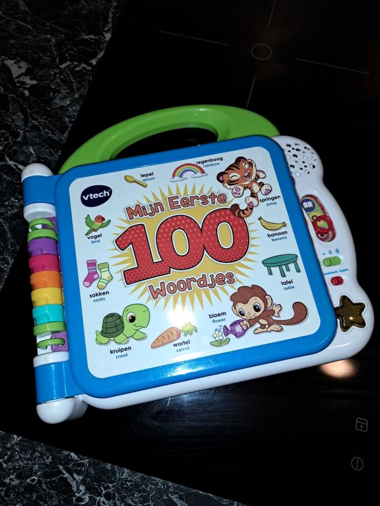 Vtech mijn eerste 100 woordjes, Kinderen en Baby's, Speelgoed | Vtech, Ophalen of Verzenden, Zo goed als nieuw