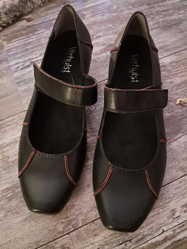 Verhulst zwarte schoenen met bandje, Zwart, Verhulst, Nieuw, Ophalen of Verzenden
