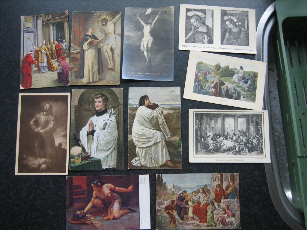 RELIGIE 11 ansichtkaarten   ref. B, Verzamelen, Ansichtkaarten | Themakaarten, Ophalen of Verzenden, Voor 1920, Overige thema's