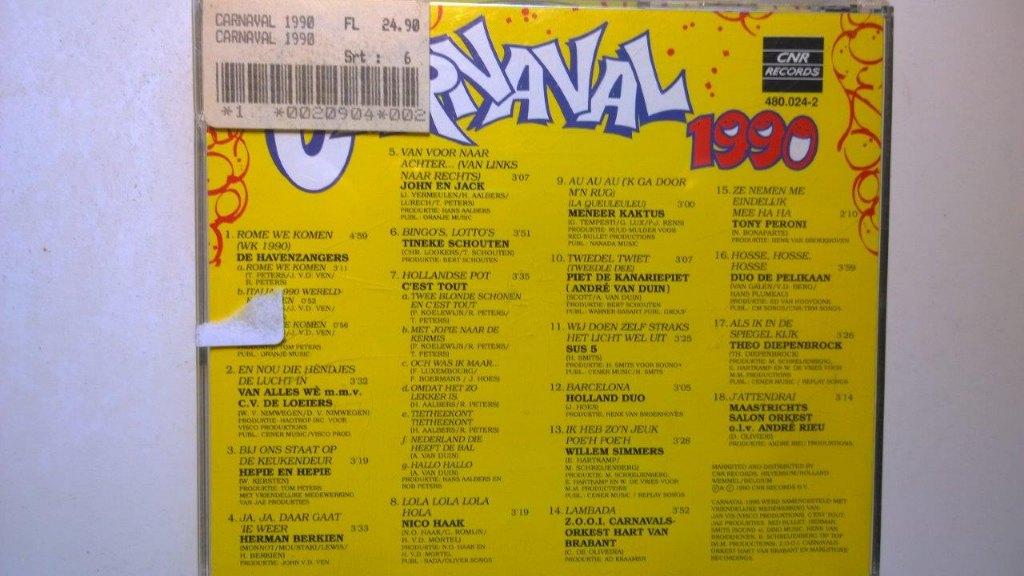 Carnaval 1990, Ophalen of Verzenden, Zo goed als nieuw, Nederlandstalig