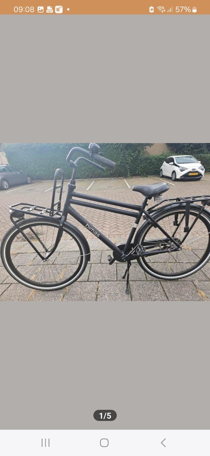 Bimas Transportfiets - nieuw, Terugtraprem, 53 tot 56 cm, Versnellingen, Nieuw