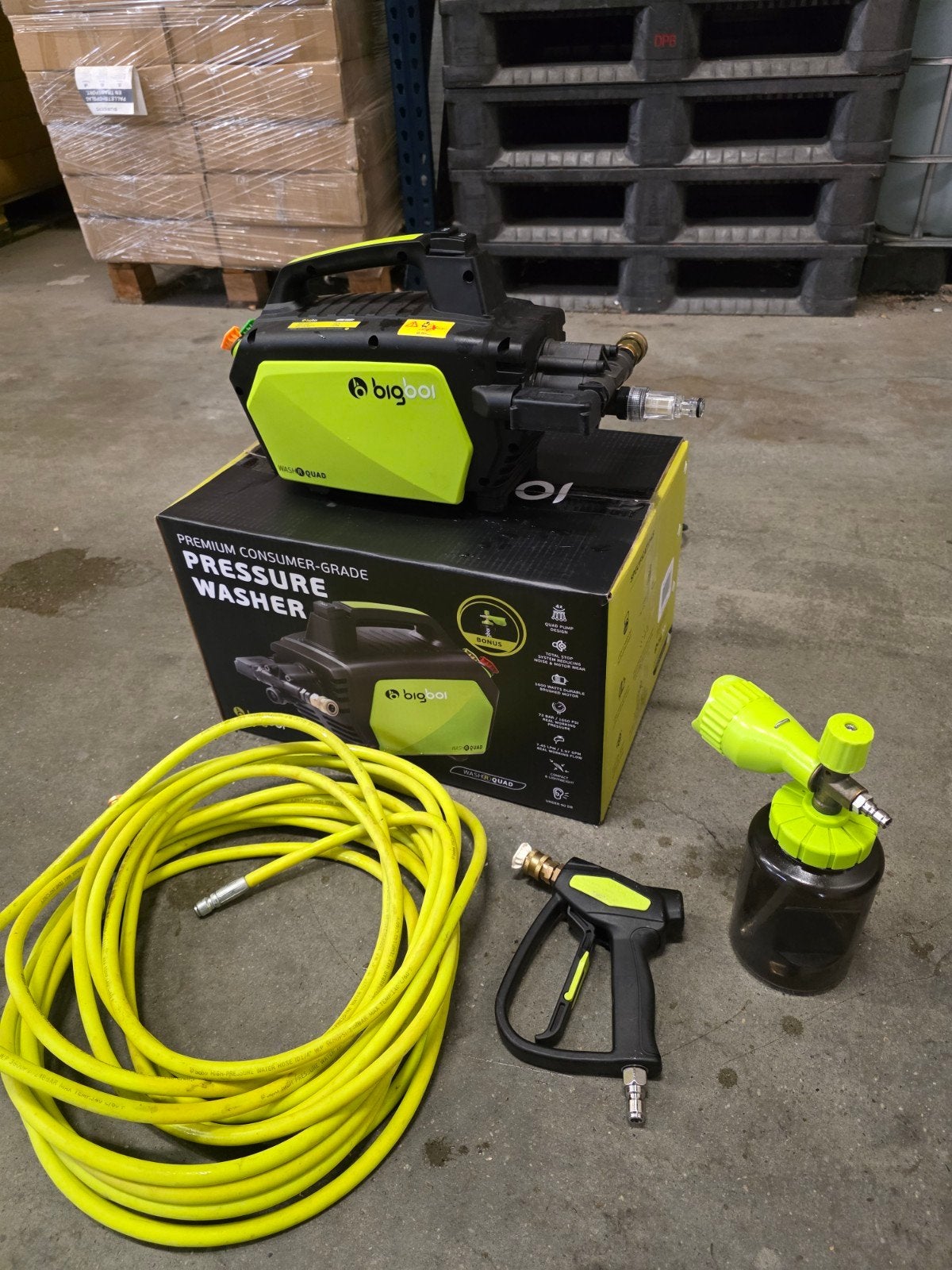 BigBoi WashR Quad Pro Zeer compleet!, Tuin en Terras, Ophalen, Elektrisch