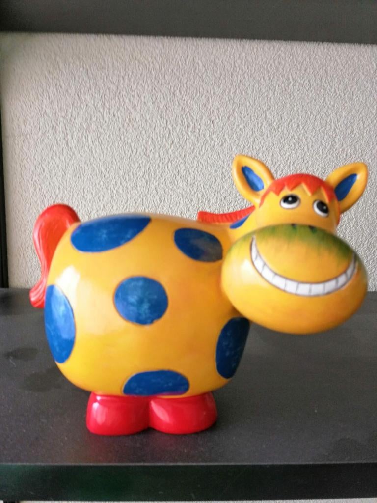 Vrolijke spaarpot ezel of paard, Verzamelen, Spaarpotten, Ophalen of Verzenden, Zo goed als nieuw, Steen, Aardewerk of Keramiek