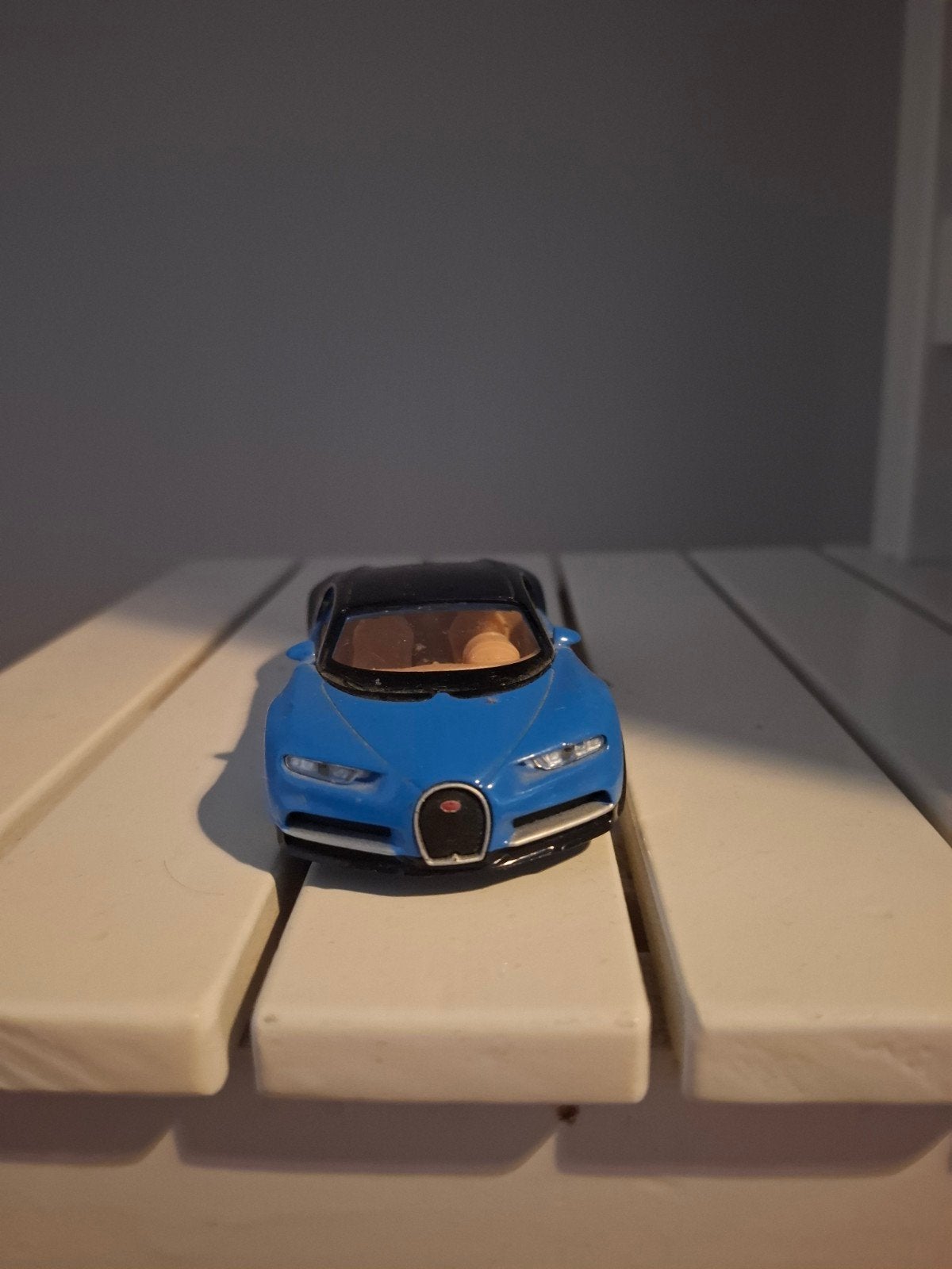 Bugatti Chiron modelauto - Blauw/Zwart, Ophalen of Verzenden, Zo goed als nieuw, Overige typen