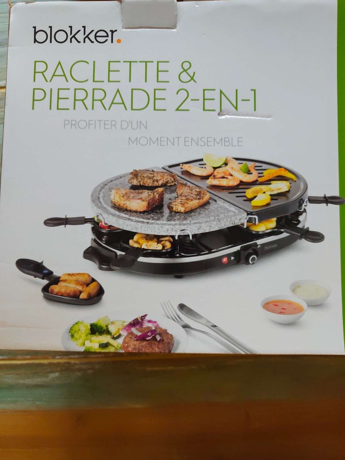 Blokker Raclette & Pierrade 2-in-1 Gourmetstel, Ophalen, Nieuw