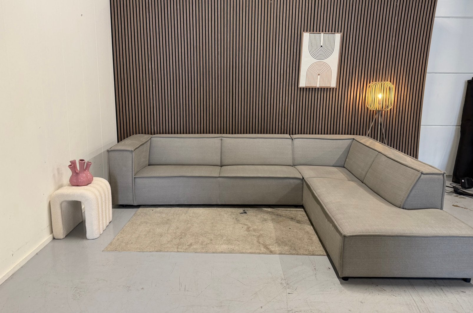 By Sidde - Hoekbank - Warm Grey - Zeer Nette Staat, Ophalen of Verzenden, Zo goed als nieuw, 150 cm of meer, Vierpersoons of meer