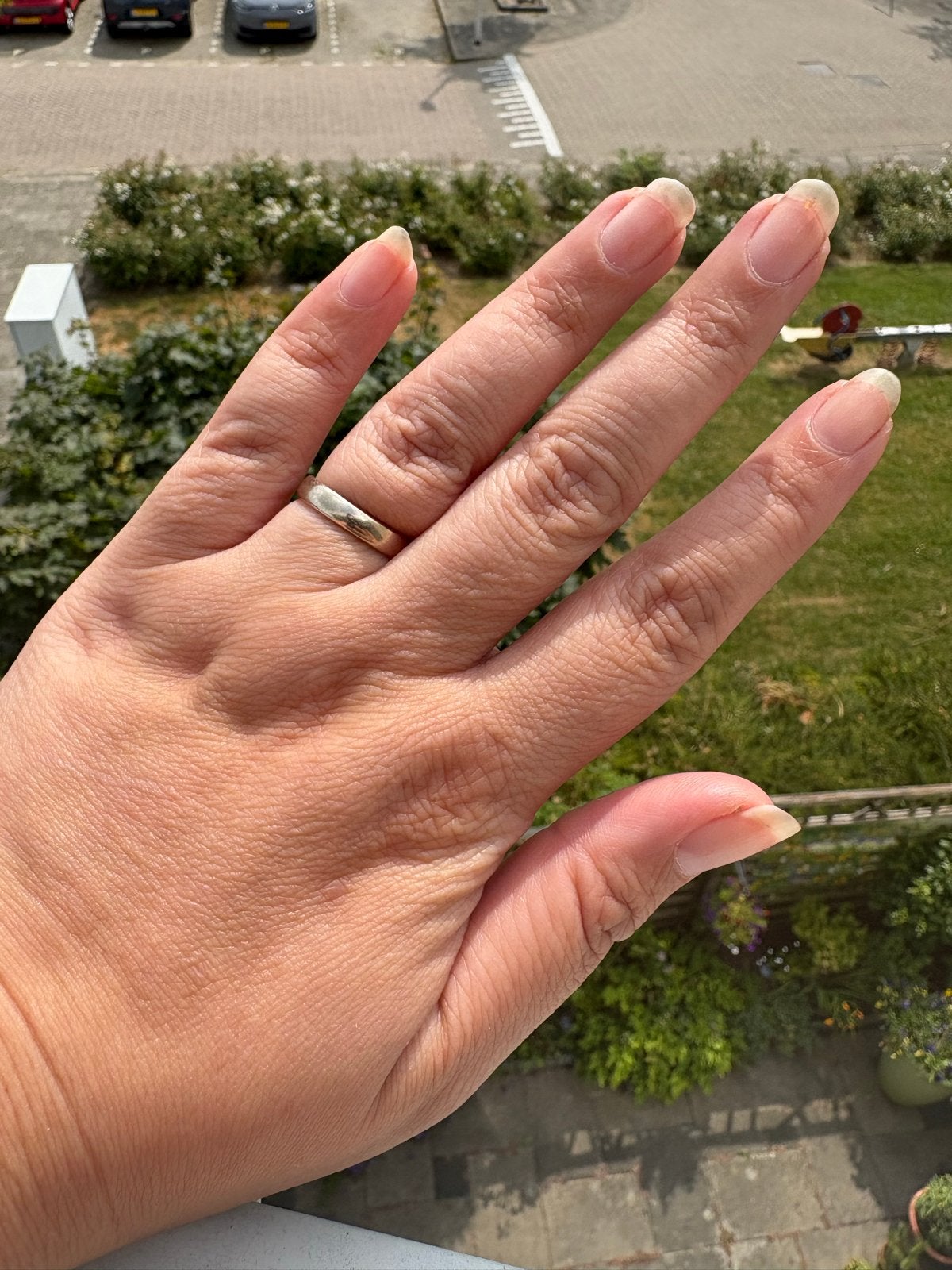 Diamond Point 14k Witgouden Ring - Maat 17, Ophalen, Gebruikt, Wit, 17 tot 18