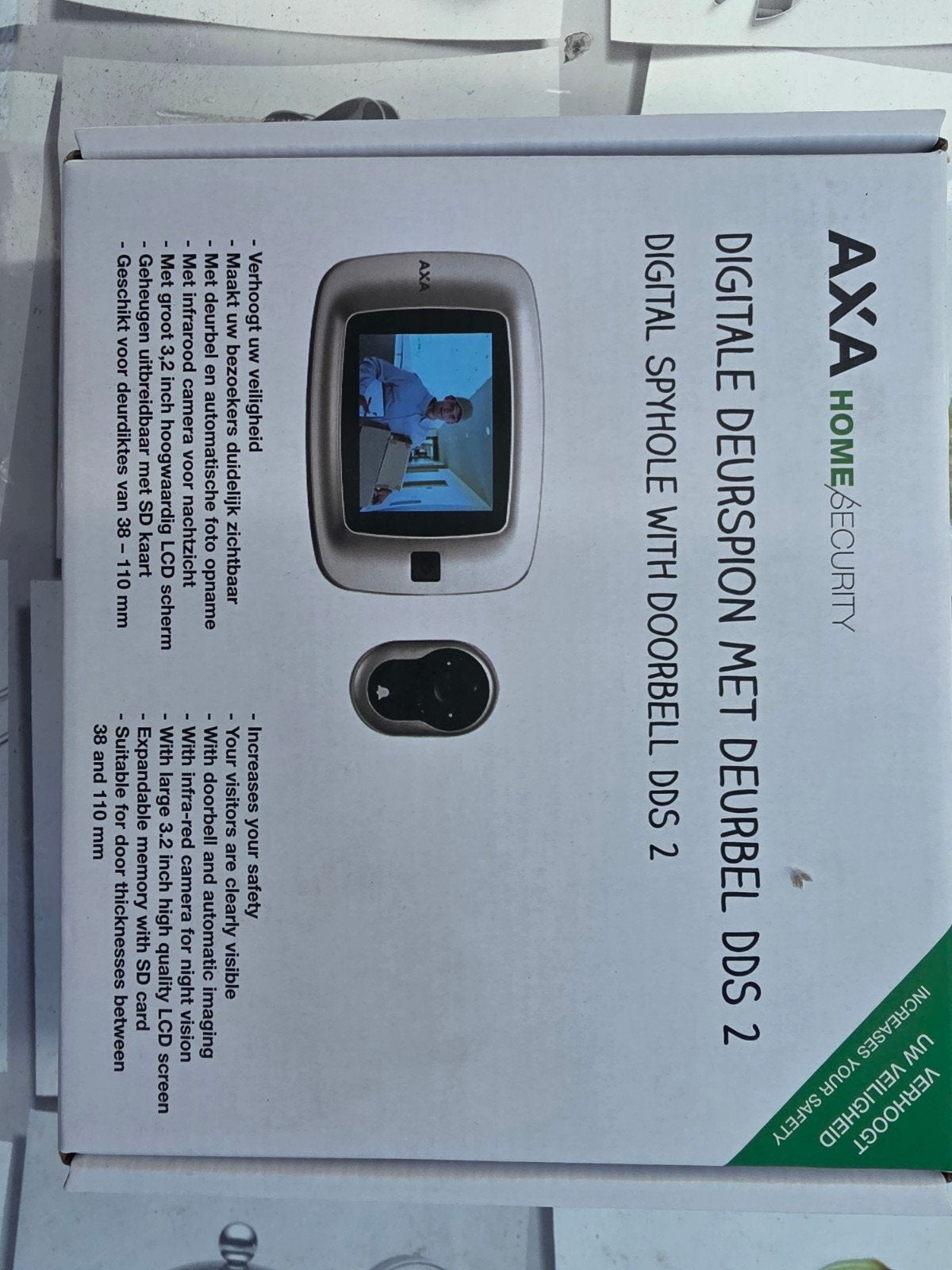 Axa  Digitale Deurspion met Deurbel DDS 2, Ophalen, Walkman