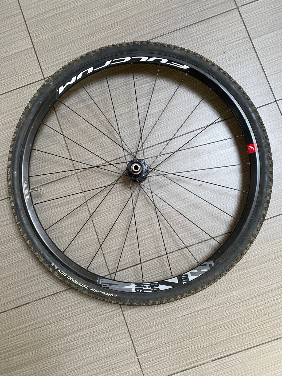 Fulcrum gravelwiel incl Terreno Dry band, Gebruikt, Racefiets, Aluminium, Ophalen