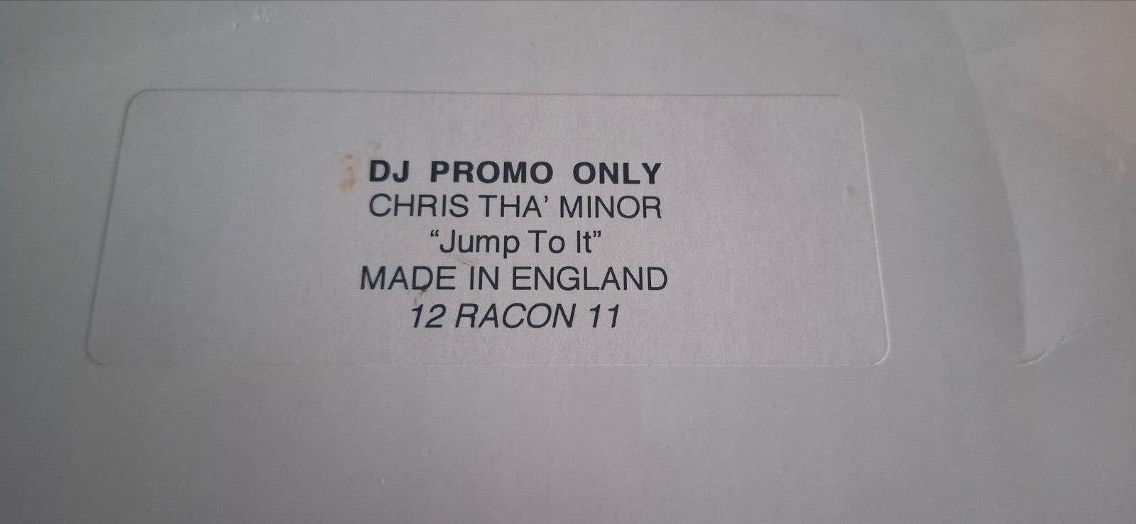 Chris Tha Minor - Jump To It (DJ Promo Only) 12" Vinyl, LP, Gebruikt, Originele persing, Ophalen of Verzenden