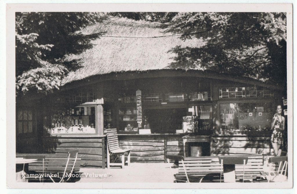 Garderen (Gld) Kampwinkel Mooi Veluwe, vestuurd 1951,, Verzenden, 1940 tot 1960, Gelopen, Gelderland