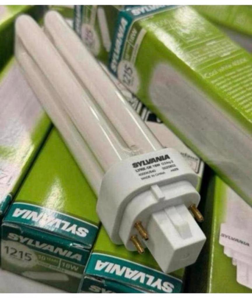 10X Sylvania LYNX-DE CFL 18W 4000K G24q-2 lamp 1215 lumen, Nieuw, Ophalen of Verzenden, Spaarlamp, H