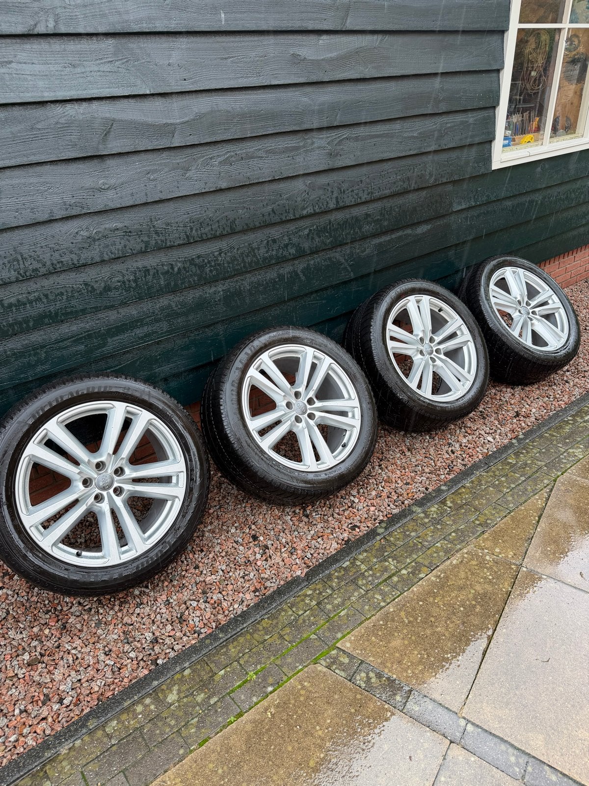 Originele Audi velgen 20 inch oa Q7, Ophalen, Gebruikt, 285 mm, Banden en Velgen