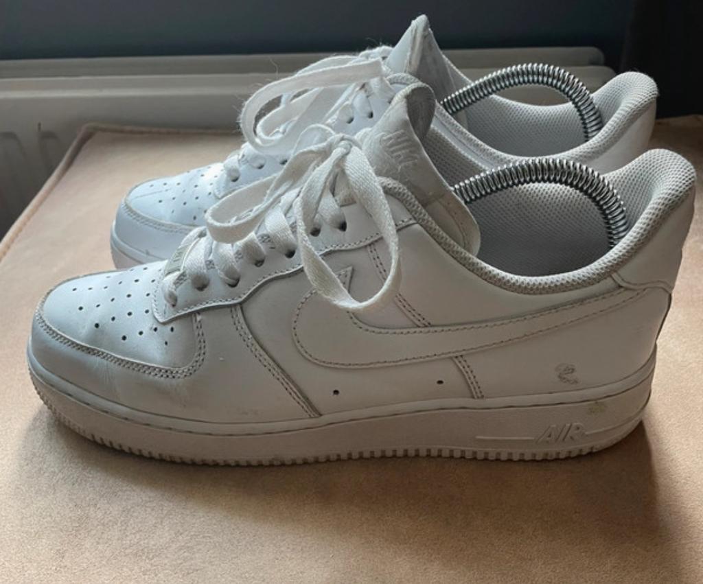 Nike Air Force 1 Low Wit - Maat 41, Ophalen of Verzenden, Gedragen, Wit, Sneakers of Gympen