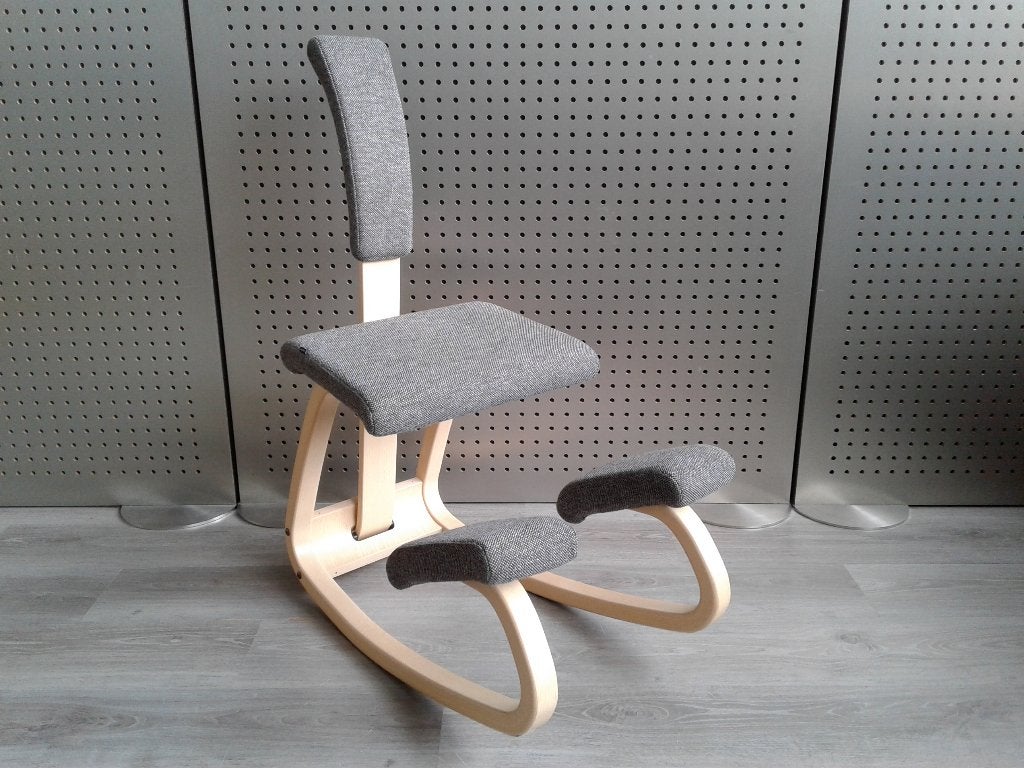 Variér (Stokke) Variable Balans met Rug (Grijs), Als Nieuw!
