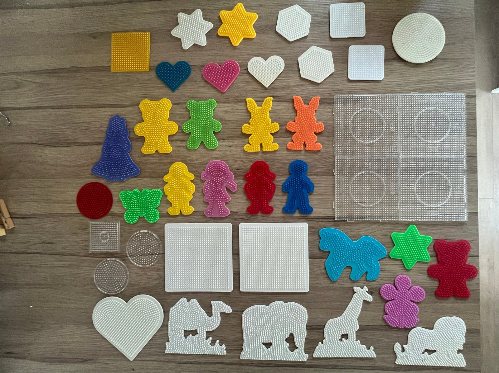 Grote set strijkkralen met diverse legbordjes en boekjes, Gebruikt, Meerkleurig, Ophalen of Verzenden, Kunststof