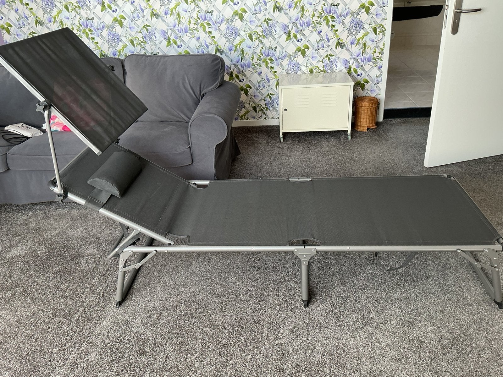Nieuw zonnebed met zonnedak, Tuin en Terras, Ophalen, Nieuw