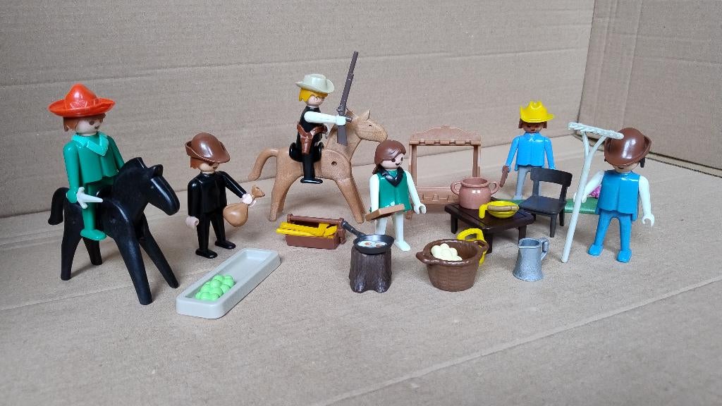 Playmobil setje Western Explorer 6 poppetjes en accessoires, Kinderen en Baby's, Speelgoed | Playmobil, Ophalen of Verzenden, Gebruikt