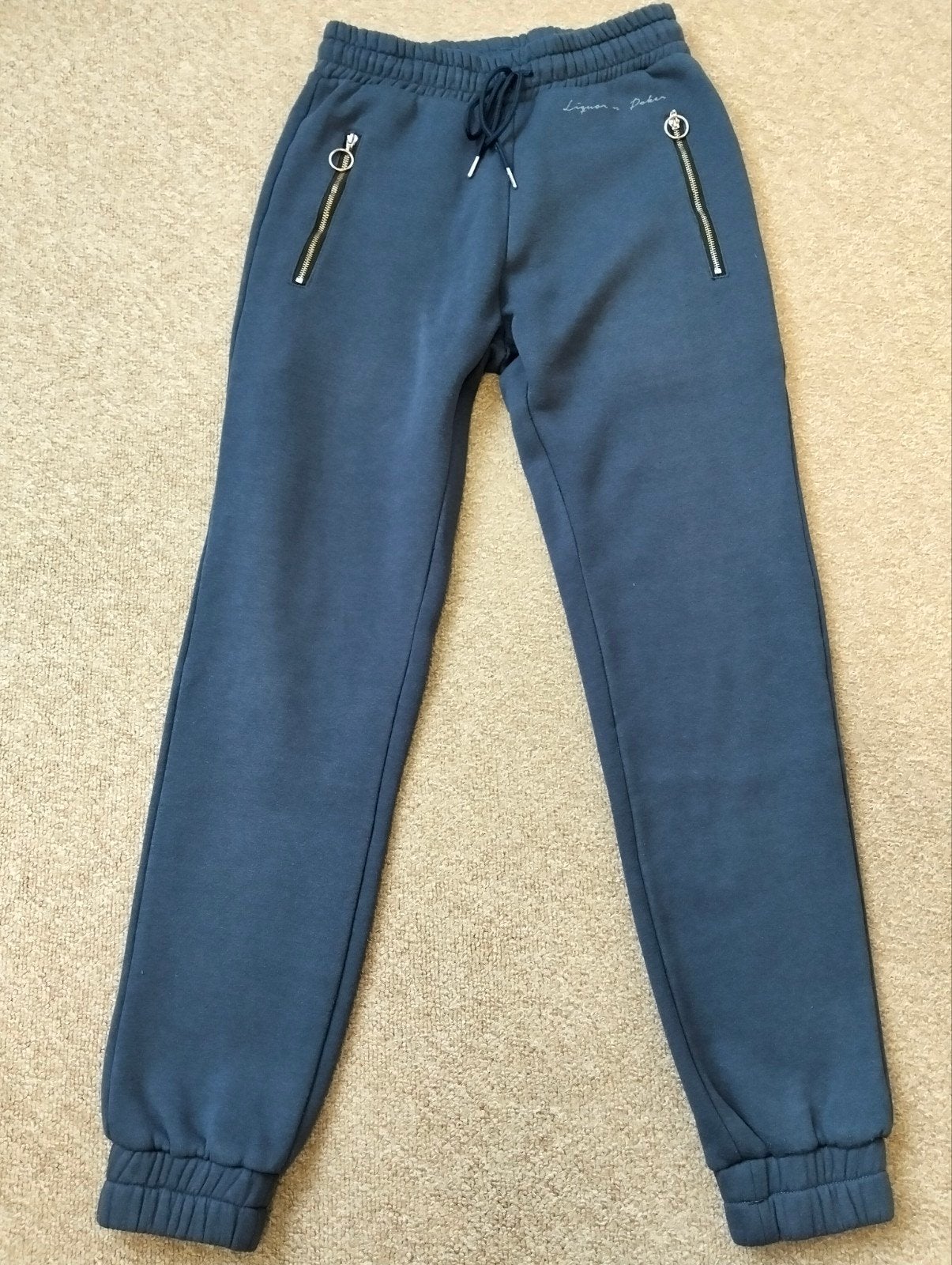 Liquor N Poker Joggingbroek - Maat XS, Ophalen of Verzenden, Zo goed als nieuw, Maat 46 (S) of kleiner, Blauw