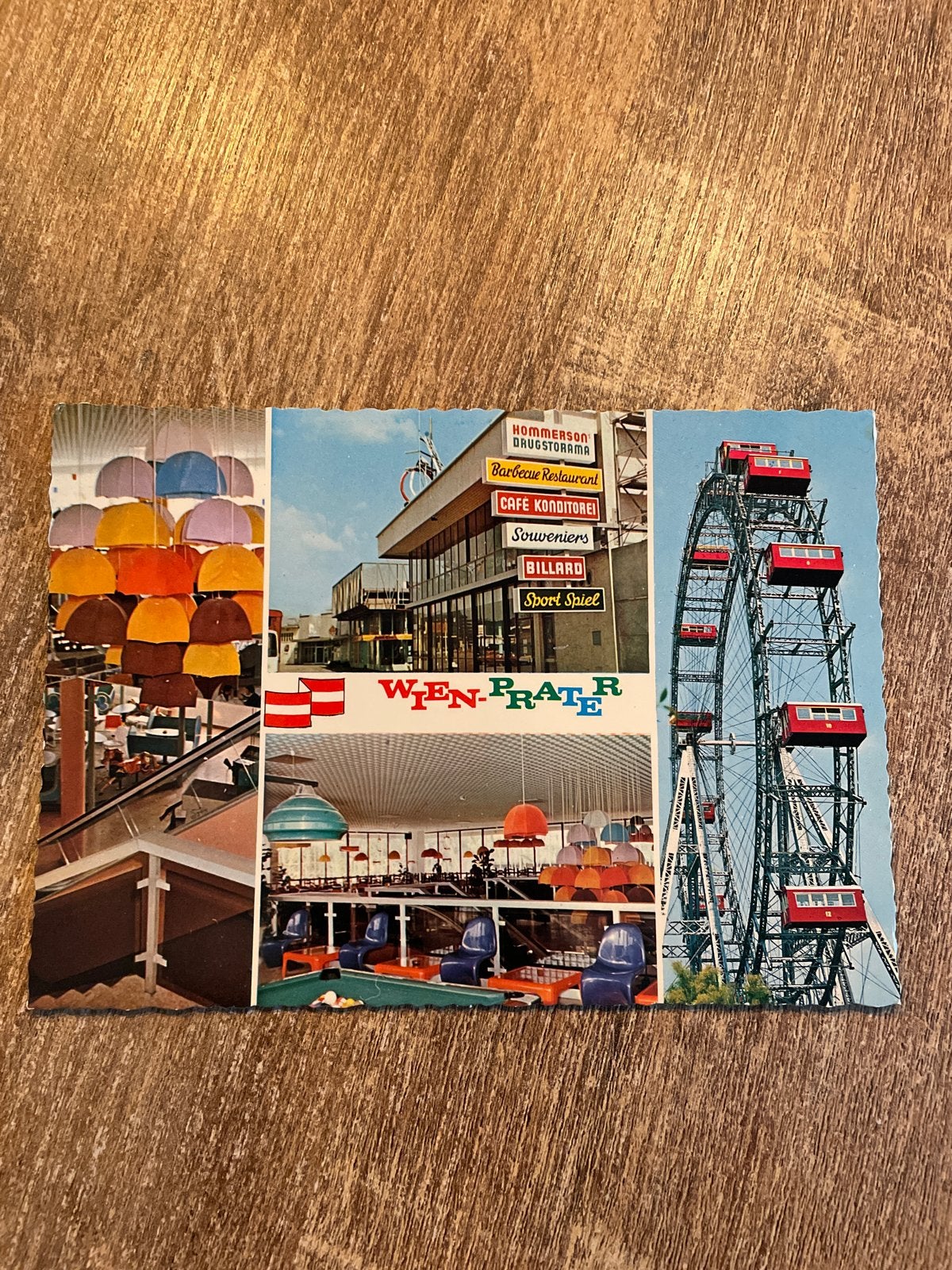 Hommerson's Drugstorama Wenen Prater Ansichtkaart, Ophalen of Verzenden, 1960 tot 1980, Ongelopen, Oostenrijk