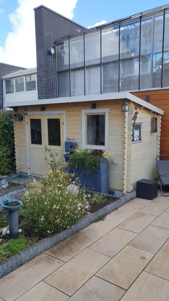 Mooi tuinhuisje te koop, Ophalen, Zo goed als nieuw, Hout, Overige typen