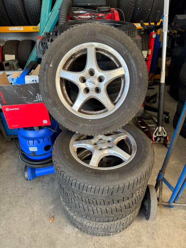 15 inch velgen 5x100 naafgat 57,0  MERK INTER ACTION, Ophalen of Verzenden, Zo goed als nieuw