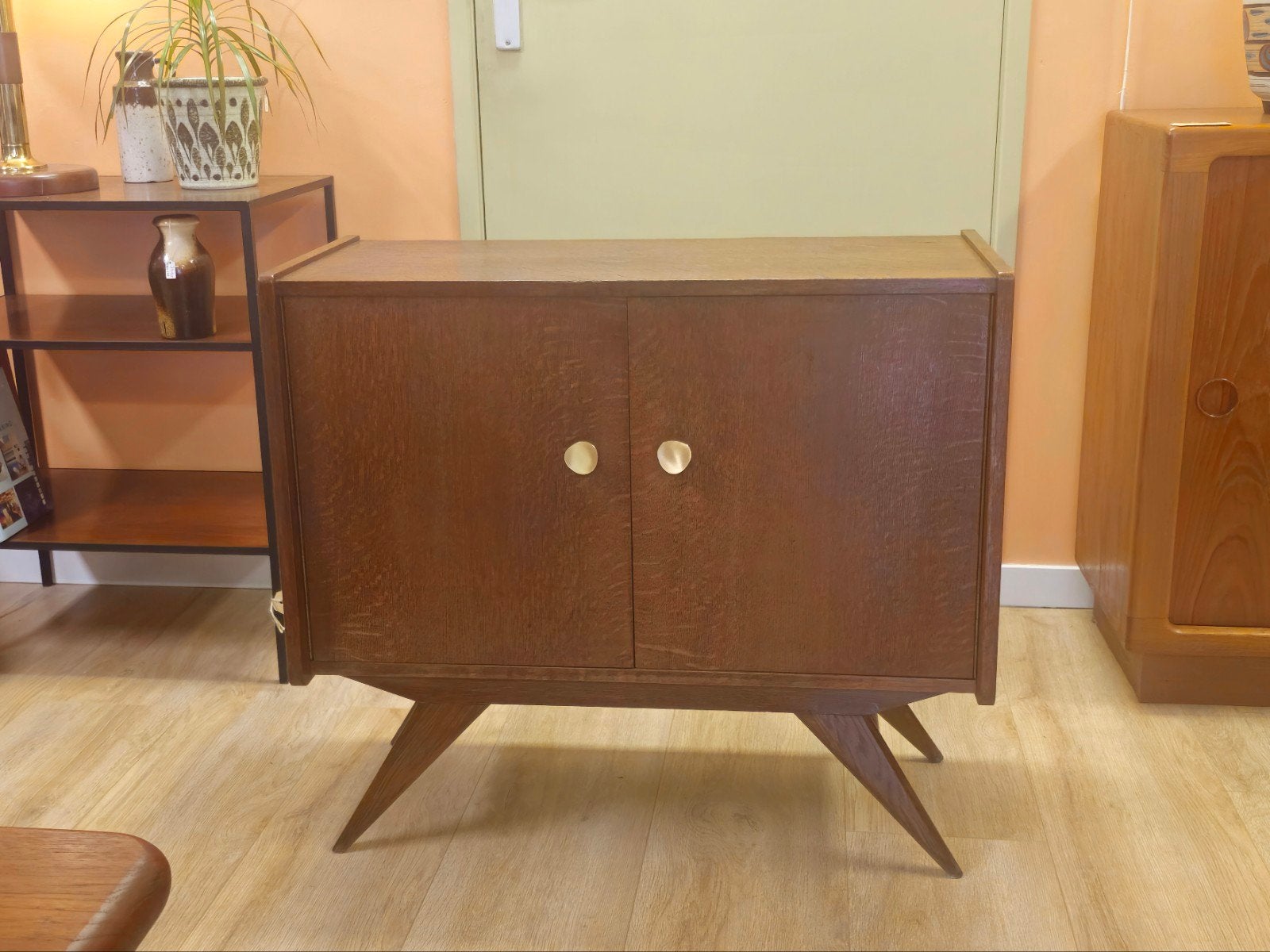 Compact Vintage Platenspeler Dressoir Kast Kastje LP Audio, Huis en Inrichting, Kasten | Dressoirs, Ophalen, Vintage, Nvt, 25 tot 50 cm