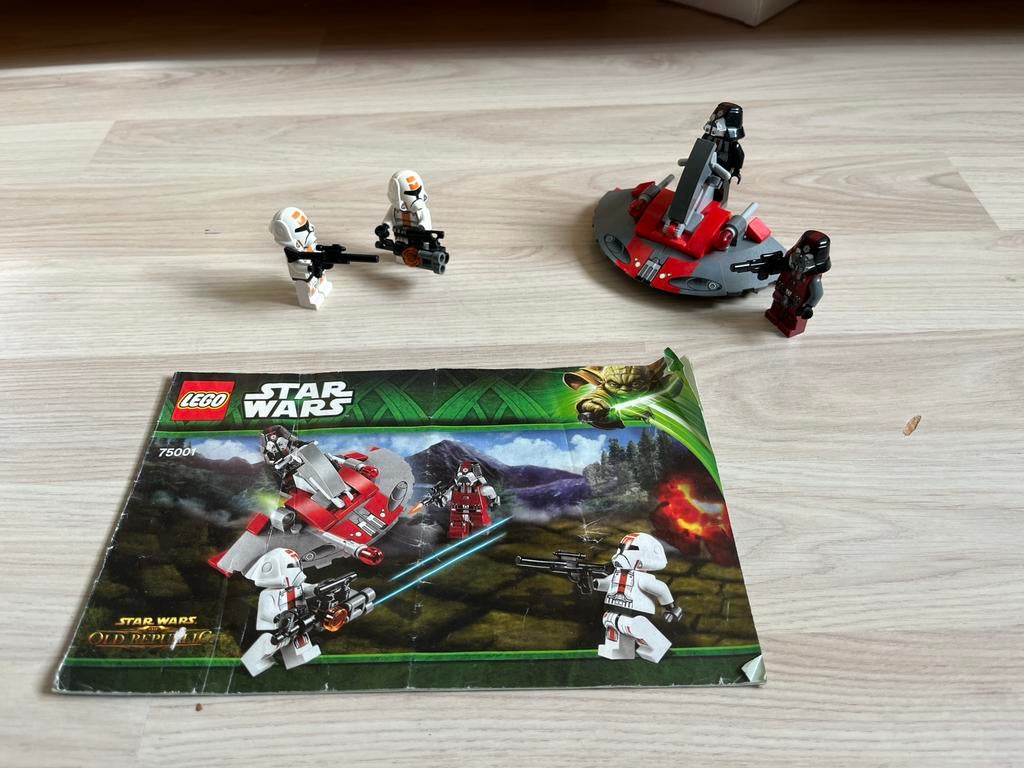 Lego 75001: Republic Troopers vs Sith Troopers Battle Pack, Ophalen of Verzenden, Zo goed als nieuw