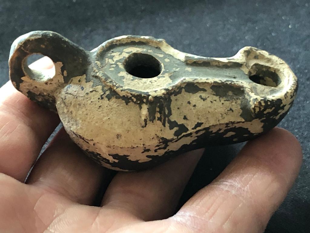 Bodemvondst Romeinse FIRMA OLIELAMP gallo romeins XANTEN top, Antiek en Kunst, Ophalen of Verzenden